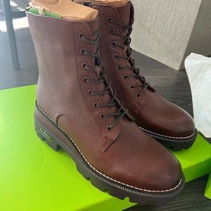 Sam Edelman Dark Brown Combat Boots (Sz 6)